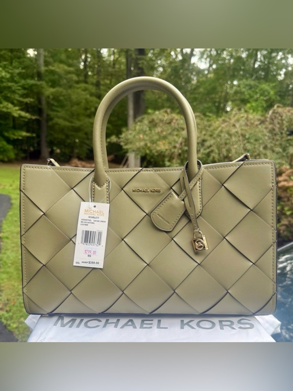 Michael Kors medium woven Scarlett
